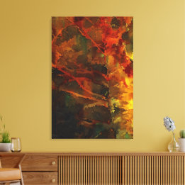 Toile Automne profond Terre riche automne Abstrait