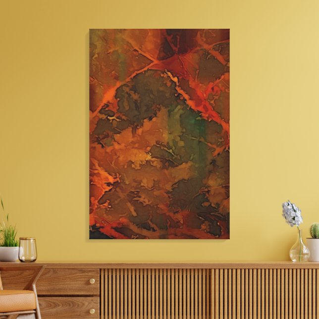 Toile Automne profond Terre riche automne Abstrait (Insitu(Salon))