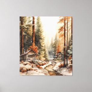 Toile Automne Rustique