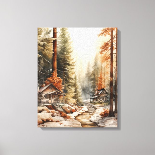 Toile Automne Rustique (Recto)