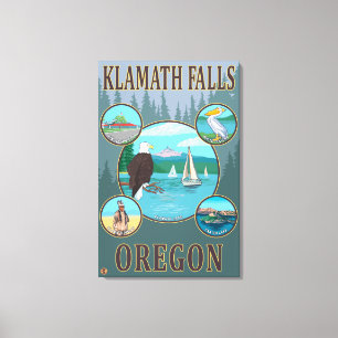 Toile Automnes de Klamath, affiche de voyage