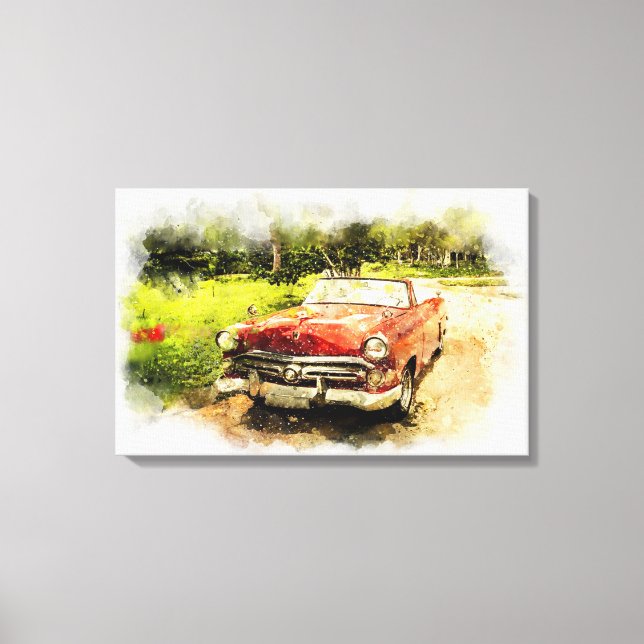 Toile Automobile vintage (Recto)