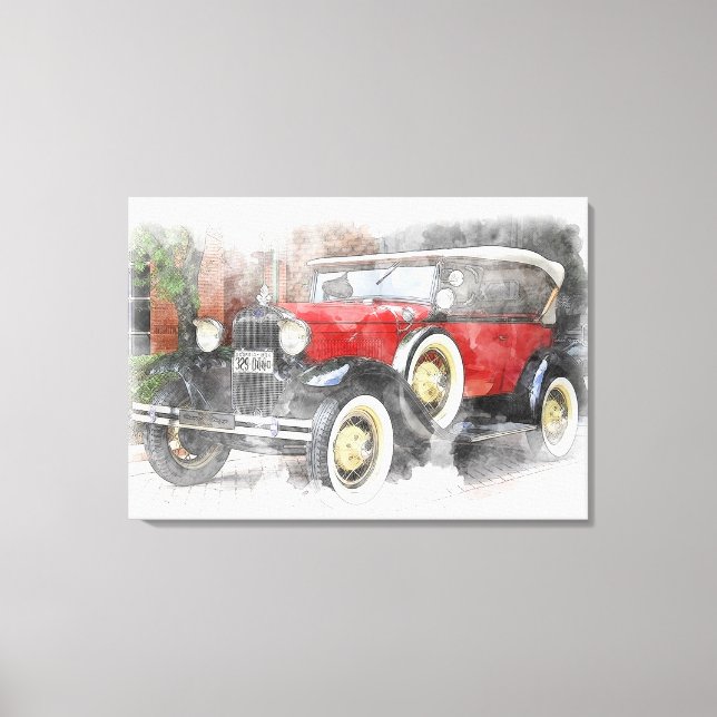 Toile Automobile vintage (Recto)