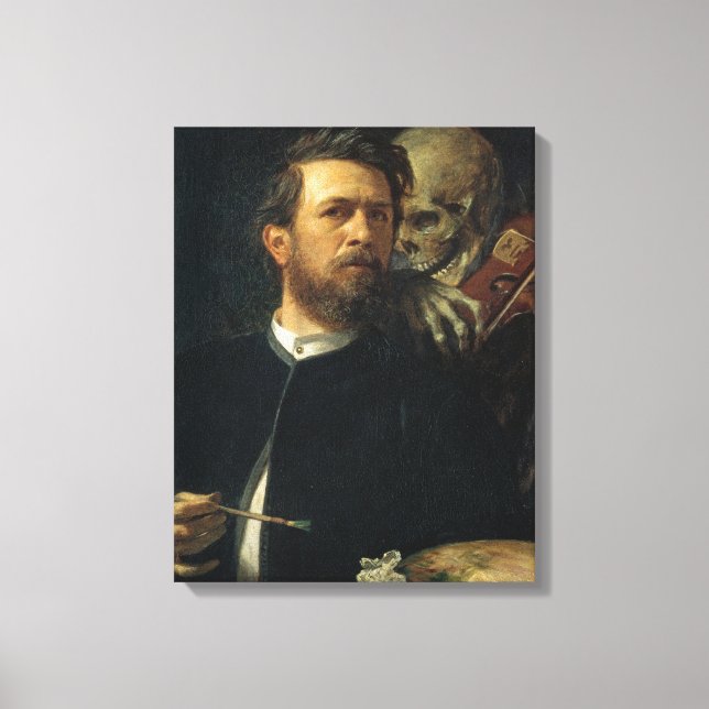 Toile Autoportrait avec la mort au violon (de Böcklin) (Recto)