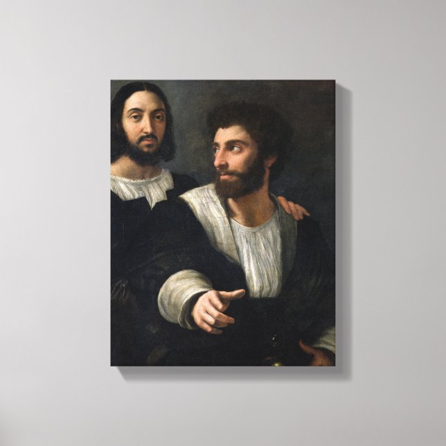 Toile Autoportrait avec un ami (Recto)