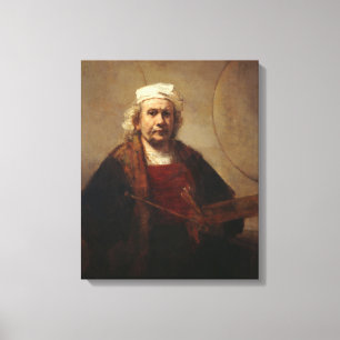Toile Autoportrait de Rembrandt à deux cercles