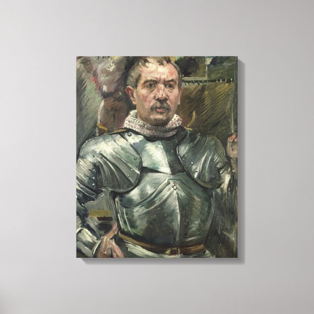 Toile Autoportrait en armure, 1914 (Recto)