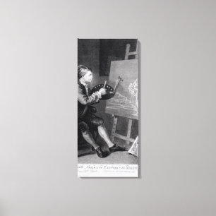 Toile Autoportrait peignant la Muse comique