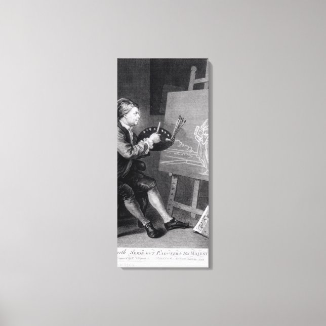 Toile Autoportrait Peinture de la muse de bande dessinée (Recto)