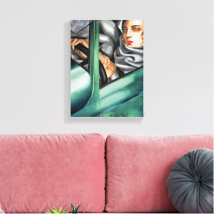 Toile Autoportrait Tamara De Lempicka