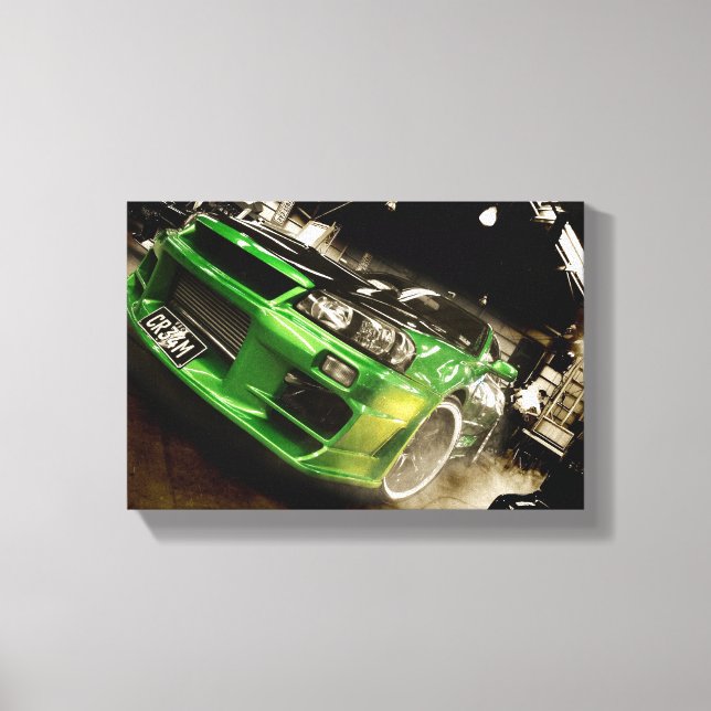 Toile Autosalon Skyline R34 (Recto)