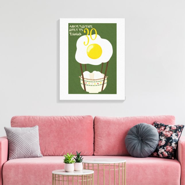 Toile Autour du régime en 30 œufs (Insitu(Salon))