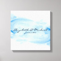 Autre livre d'invités Stretted Canvas aquarelle