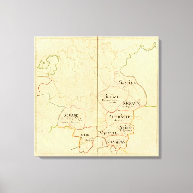 Toile Autriche et République tchèque (Recto)