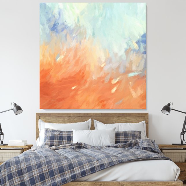 Toile Autumn Abstract Brushstrokes (Insitu(Chambre))