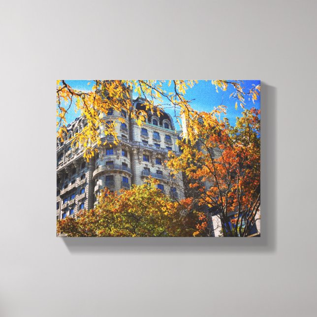 Toile Autumn quitte New York NYC Architecture Building (Recto)