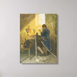 Toile Aux Cartes dans la Cage de Cluny par NC Wyeth