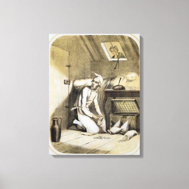 Toile Avarice in the Kitchen, d'une série de gravures de (Recto)