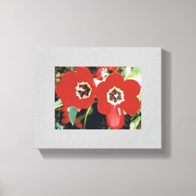 Toile avec tulipes rouges (Recto)