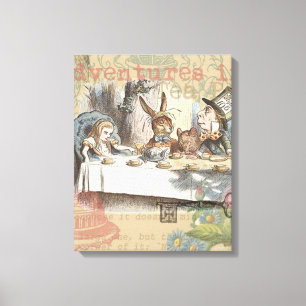 Toile Aventures d'Alice au pays des merveilles Art de la