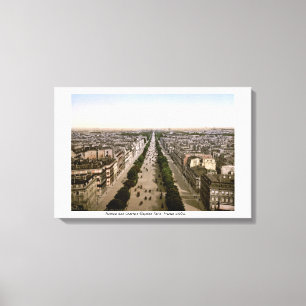 Toile Avenue des Champs-Élysées Paris, 1904 France