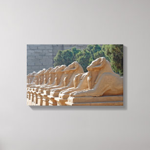 Toile Avenue des sphinx dans le temple de Karnak - Egypt
