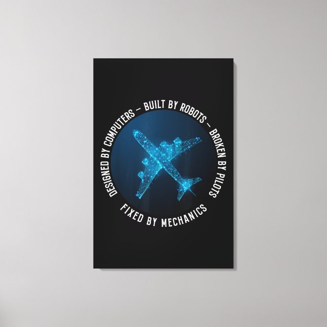 Toile Aviation Mechanic Aircraft Engineer Technician (Recto)