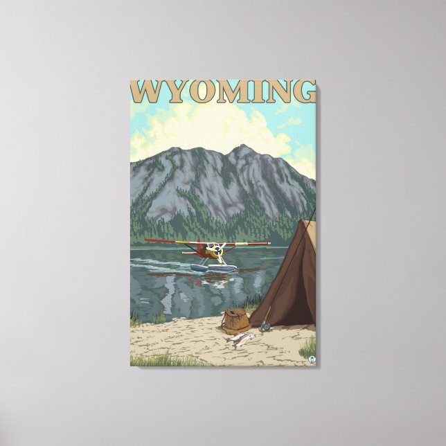 Toile Avion Bush et pêche - Wyoming (Recto)