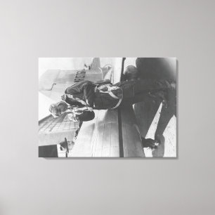 Toile Avion pilote d'embarquement de Howard Hughes
