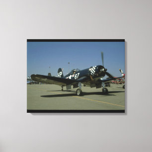Toile Avions F4U Corsair, avant droit, 2ÈME GUERRE MONDI