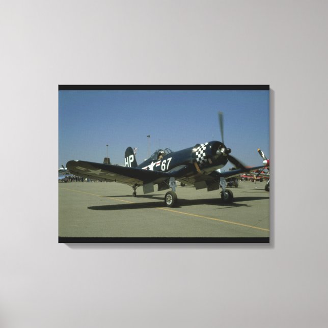 Toile Avions F4U Corsair, avant droit, 2ÈME GUERRE MONDI (Recto)