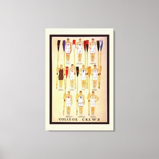 Toile Aviron des équipages de l'Ordre Rowers et voitures (Recto)