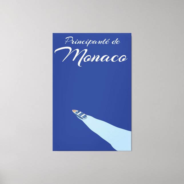 Toile Avis de voyage Principauté de Monaco (Recto)