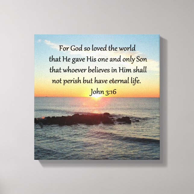 TOILE AWE-INSPIRING JOHN 3:16 SCELER (Recto)
