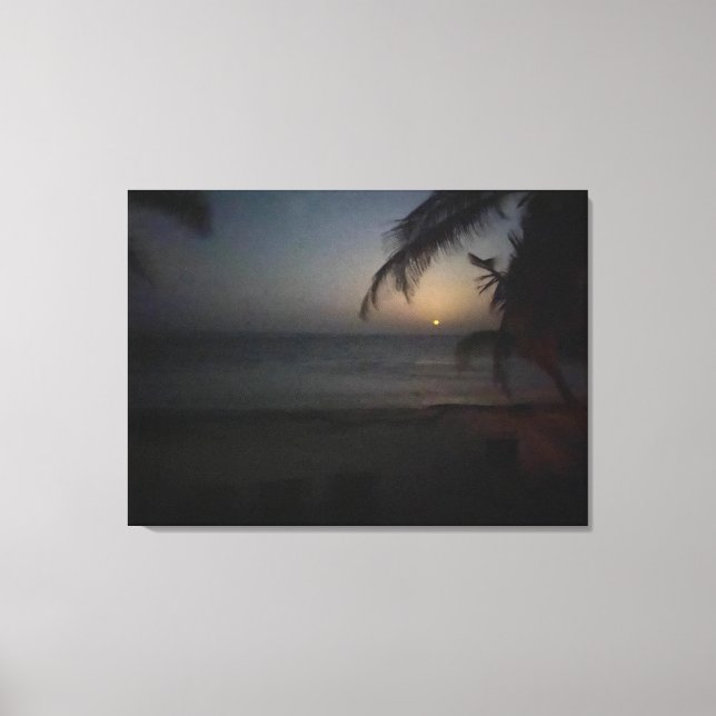 Toile aWorld2Celebrate : GOODNIGHT TULUM MOON (Recto)