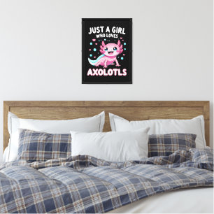 Toile Axolotl Kawaii Juste Une Fille Qui Aime Les Axolot