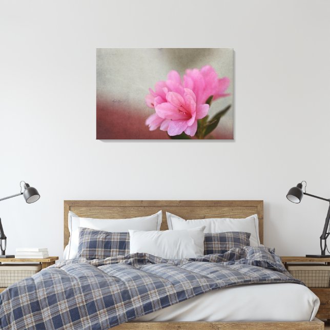 Toile Azalée Rose Texturée (Insitu(Chambre))