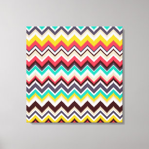Toile Aztec Chevron #3 à Victoria Shaylee