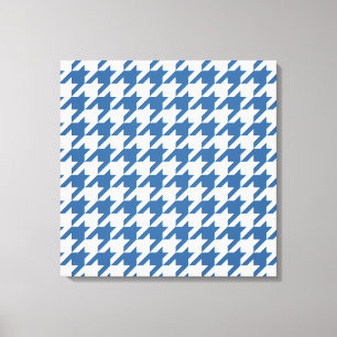 Toile Azure Elegant Houndstooth