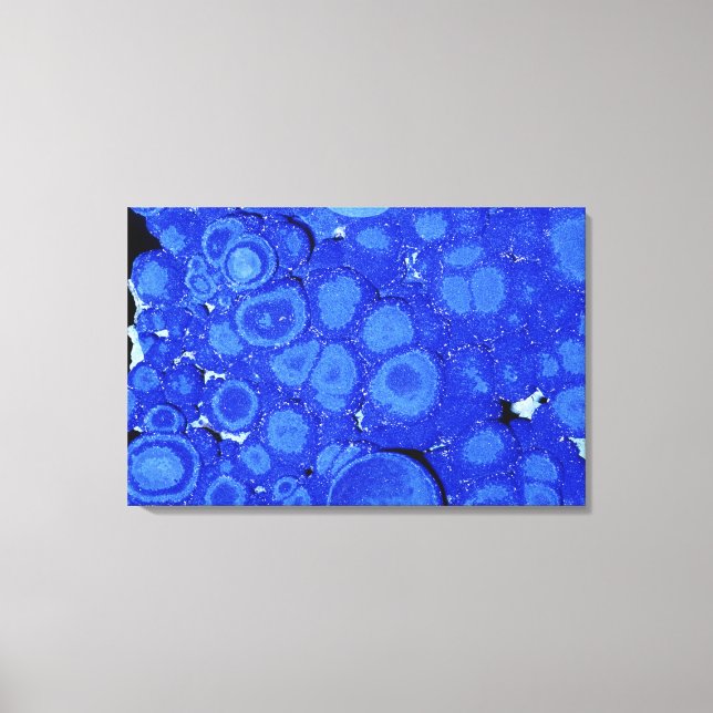 Toile Azurite, un minerai de cuivre, Arizona, USA (Recto)