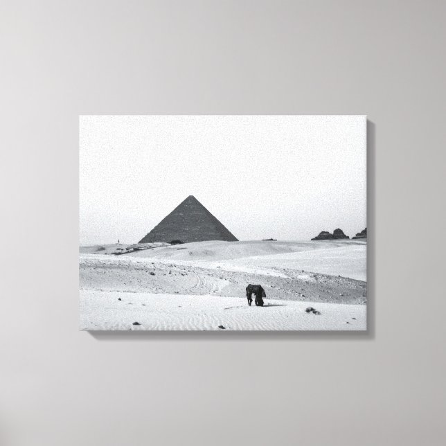 Toile B&W Pyramids (Recto)