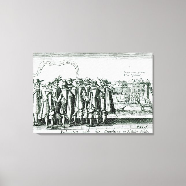 Toile Babington avec ses Complices à St. Giles (Recto)