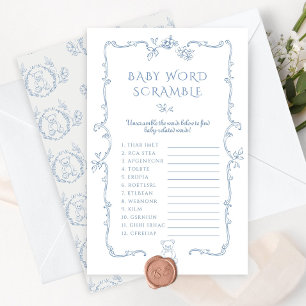 Toile Baby mot Scramble teddy ours baby shower