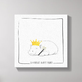 Toile Baby Pygmy Hippo-Goodnight Sweet Prince
