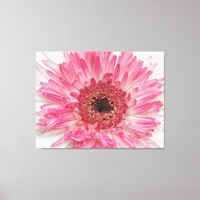 Toile Baby shower rose Fleur - Rose Design (Recto)