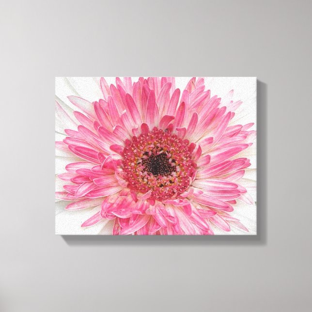 Toile Baby shower rose Fleur - Rose Design (Recto)