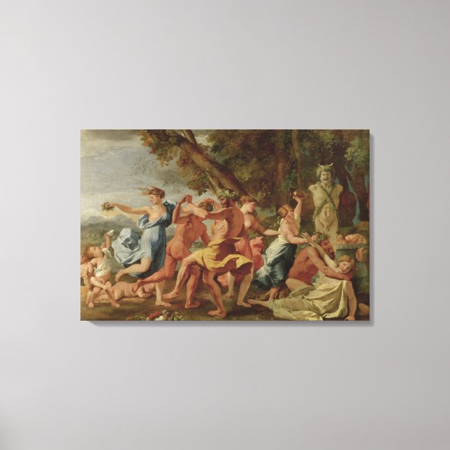 Toile Bacchanal devant un Herme, c.1634 (Recto)