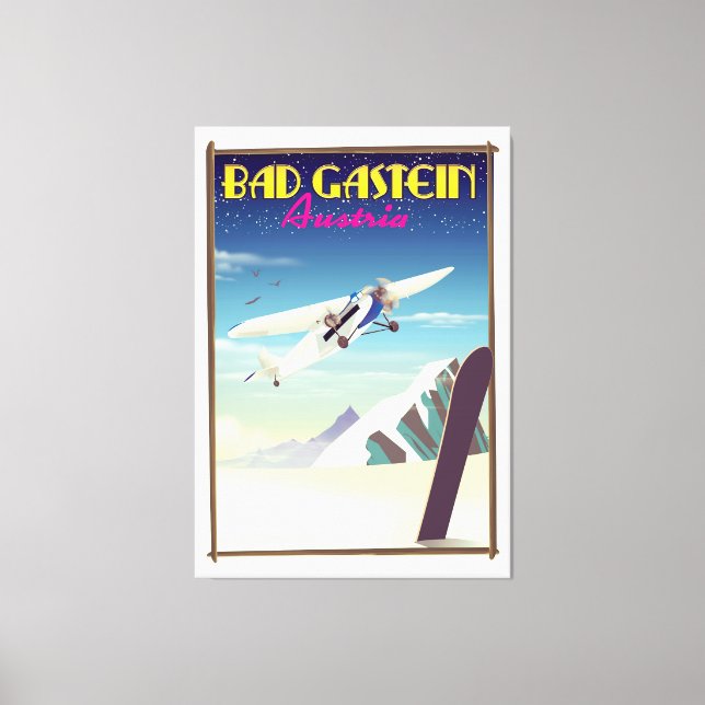 Toile Bad Gastein Autriche Snowboard poster (Recto)