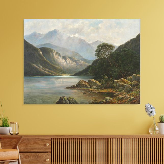 Toile Badersee mit Wetterstein (Insitu(Salon))