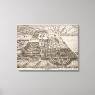 Toile Badminton House dans le Comté de Gloucester, engra